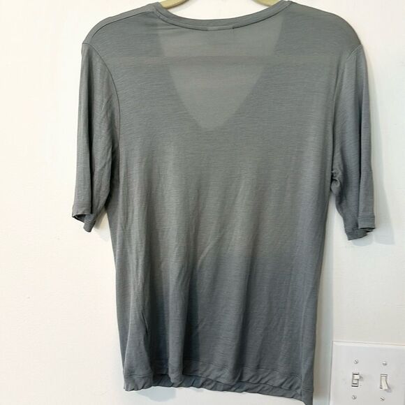 Dries Van Noten Sage V-Neck Top M - Picture 5 of 6